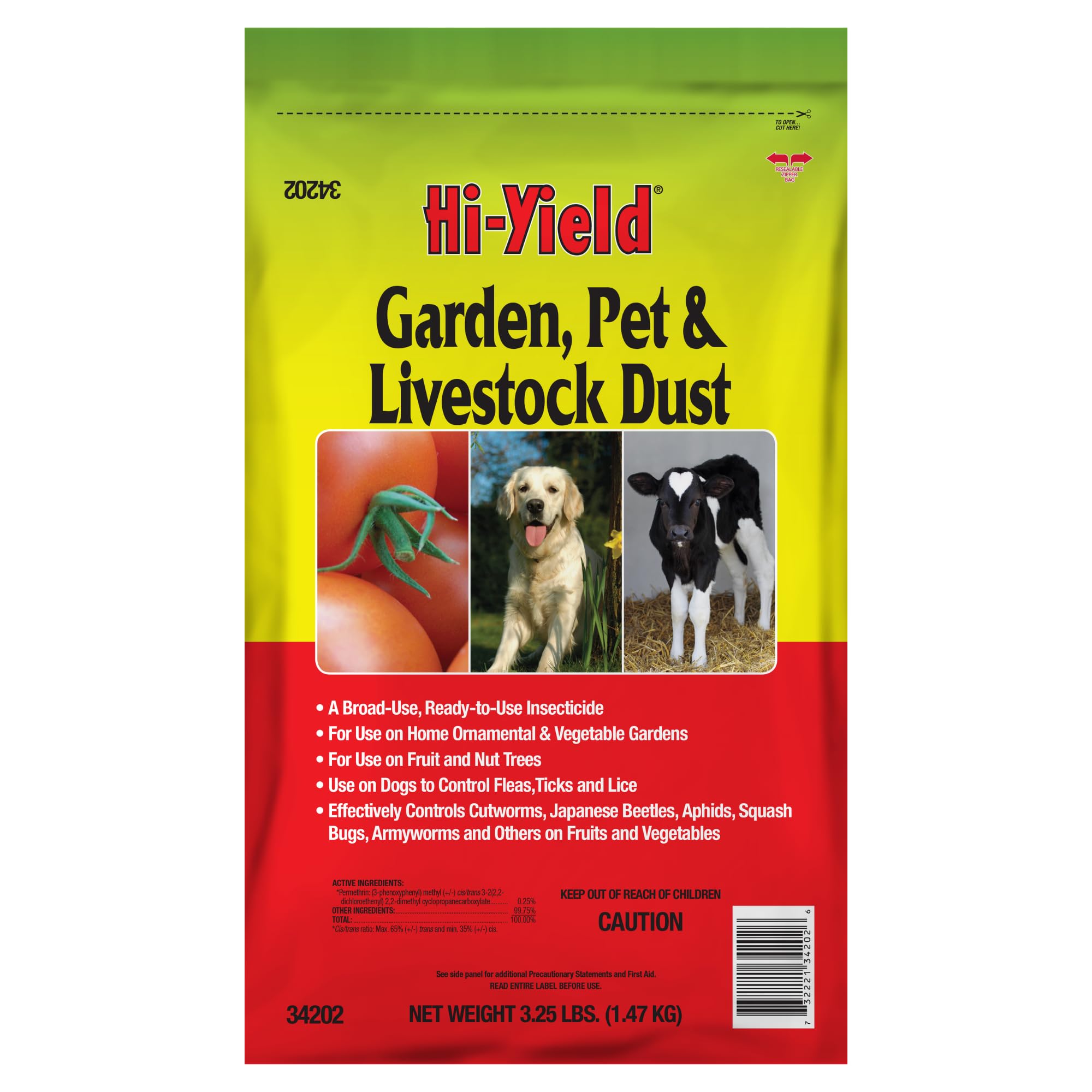 Hi-Yield (34202) Garden, Pet and Livestock Dust, 3.25 lbs