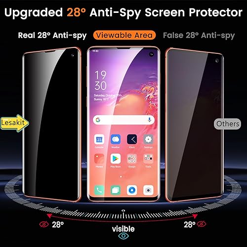 Miniatura 4 de Paquete de 3 protectores de pantalla para Galaxy A14 5G + 3 protectores de lente de cámara, antiarañazos cobertura completa fácil instalación