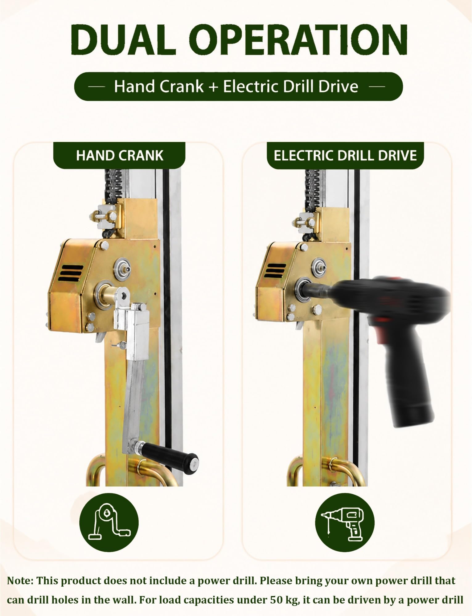 Sollevamento materiale manuale,impilatore portatile con verricello e forche | Sollevatore mobili e armadi, carrello sollevatore manuale da 80 kg per attrezzature(H 70.87 in/180 cm-A Four wheels)