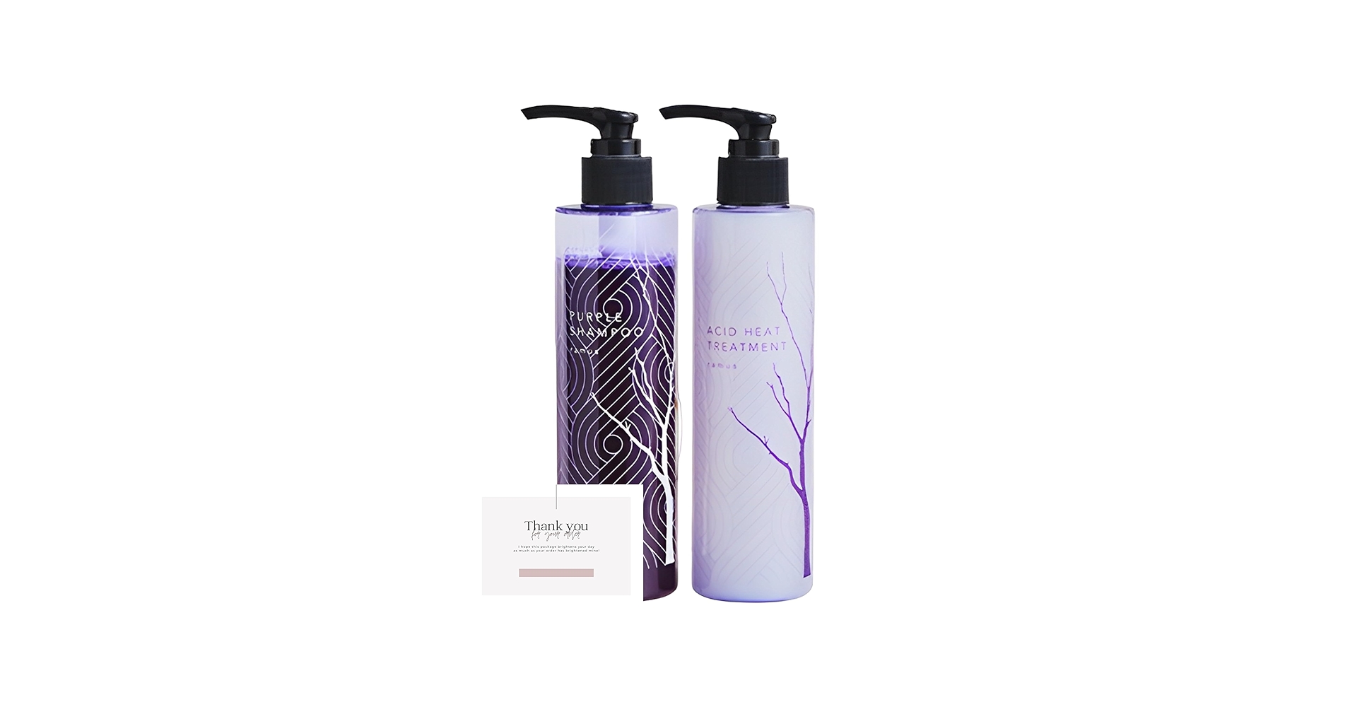 ramus パープルシャンプー＆トリートメントセット2セット コーム付き Amazon | ramus ラムス パープルシャンプー(200mL
