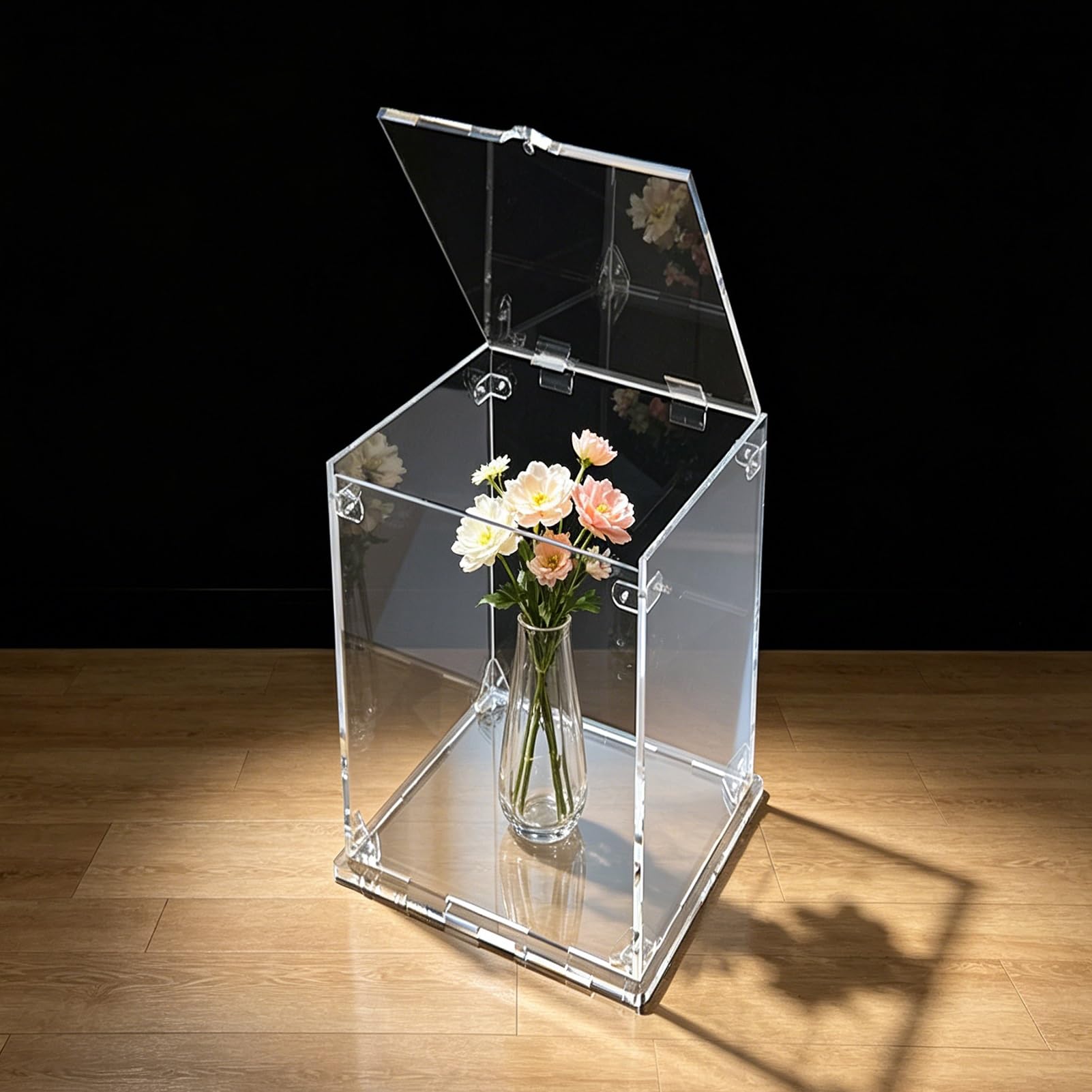 Vitrine acrylique grand organisateur UrbanUp 10x20x40cm boîte rangement maquette