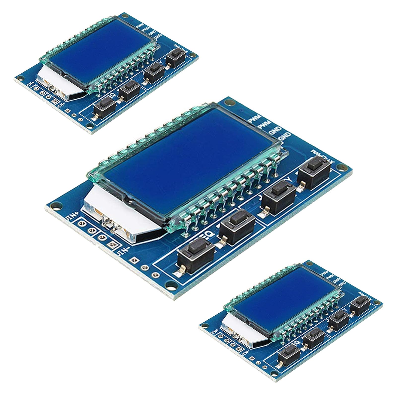 GERUI 3 generatori di segnale PWM a 1 canale, con ciclo di lavoro regolabile a frequenza di impulsi PWM, dotato di display LCD da 1 Hz-150 KHz, 3,3 V-30 V PWM