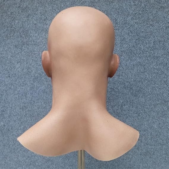 Black male silicone mask, 25*20*18cm