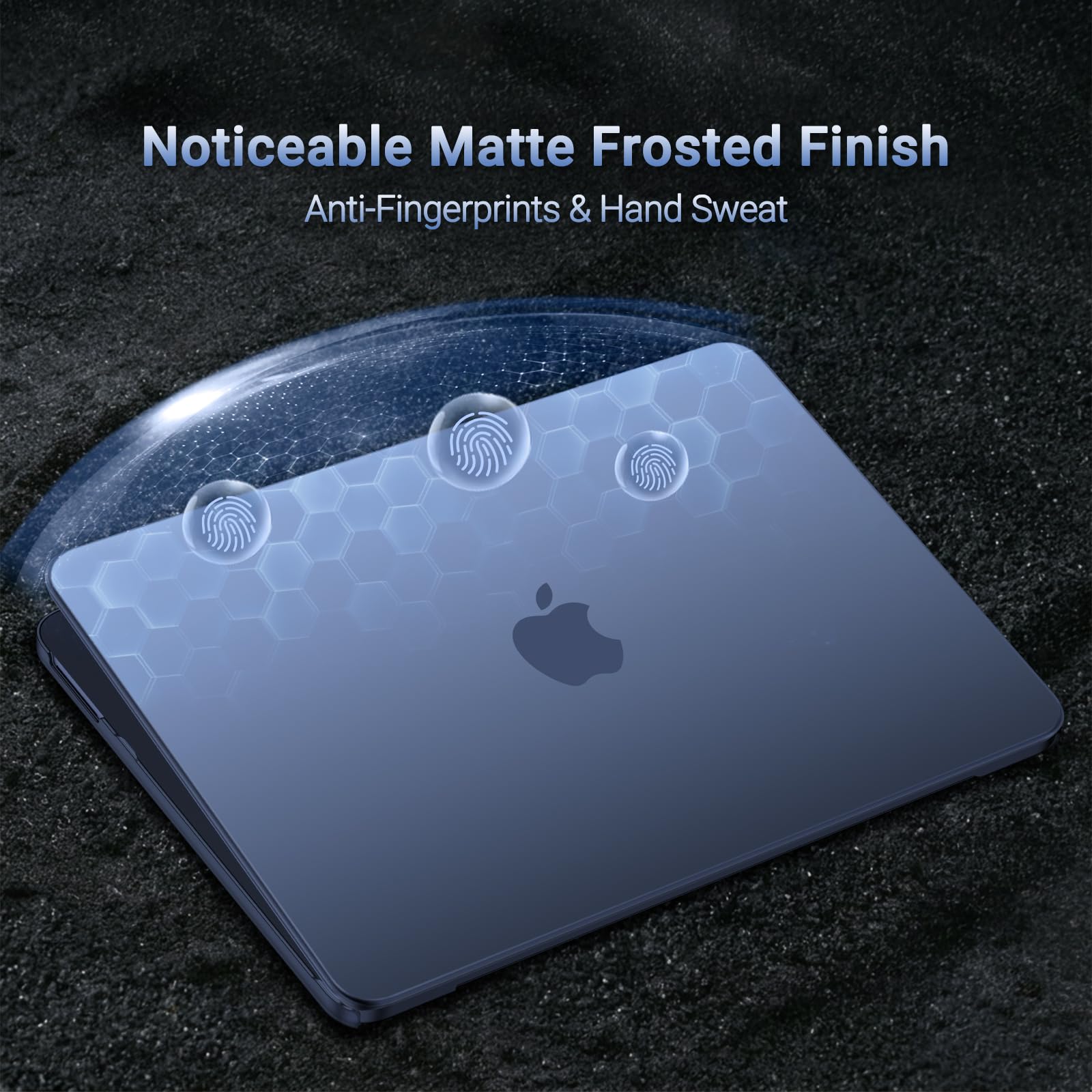 MOSISO Coque Compatible avec MacBook Neo 13 Pouces 2026 A3404 Puce A18 Pro, Rigide Ultra-Mince Naturel Anti-Empreintes, Indigo Clair