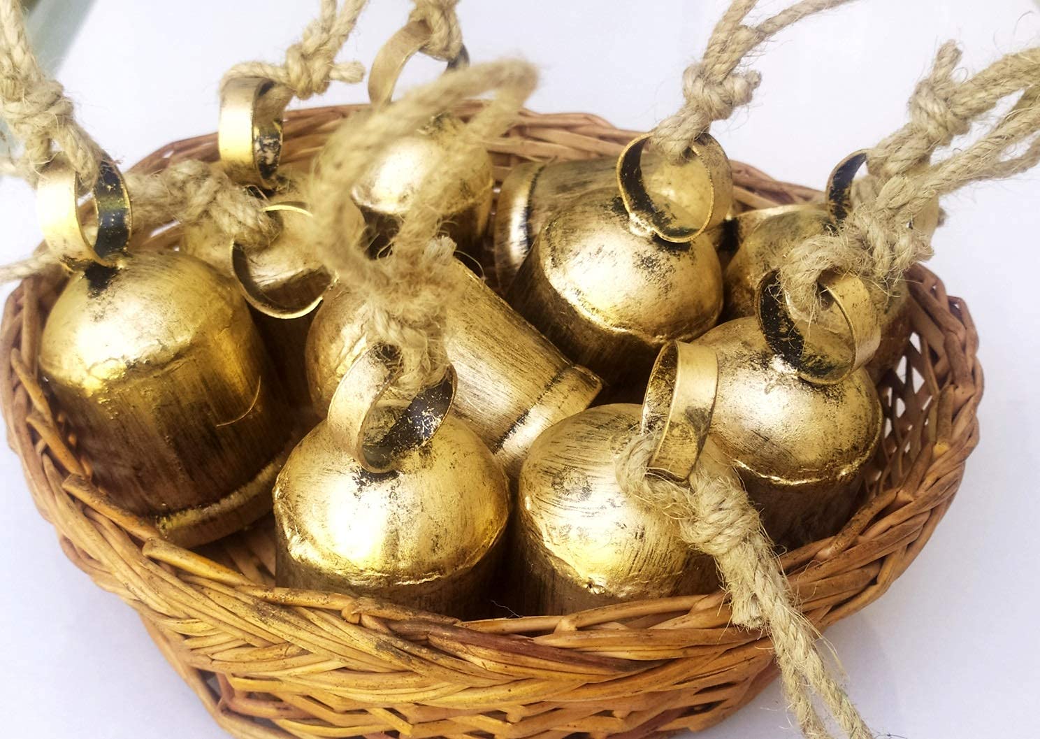 S.S. Collectibles, Vintage Rustic Brass Decorative Jingle Bells for