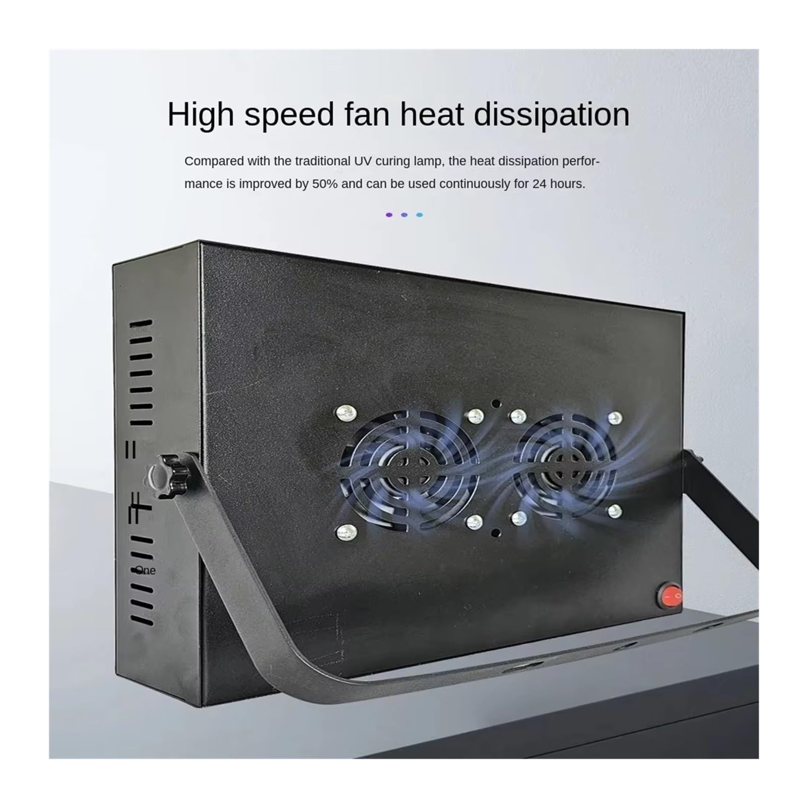 lámpara de curado UV, Lámpara De Curado Tipo Rejilla Refrigerada Por Aire Portátil, LED UV 365nm Y 395nm, Exposición A Impresión 3D, Placa Adhesiva Sin Sombras Alta Energía(405nm,18 beads 400W)