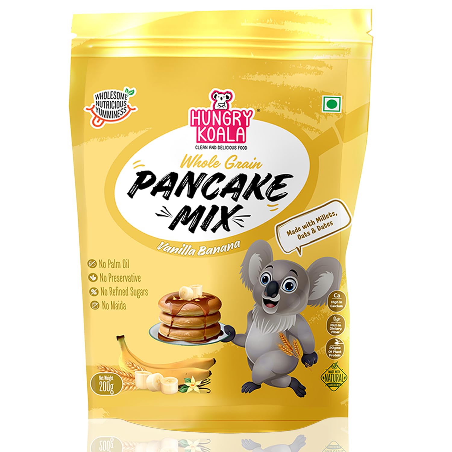 HUNGRY KOALA Wholegrain Choco Banana Pancake Nutritious & Healthy Instant Ready To Eat Mix With No Refined sugar No Maida No preservatives For Kids Pack Of 200 Gram (B0CJNHH88S) Amazon Price History, Amazon Price Tracker