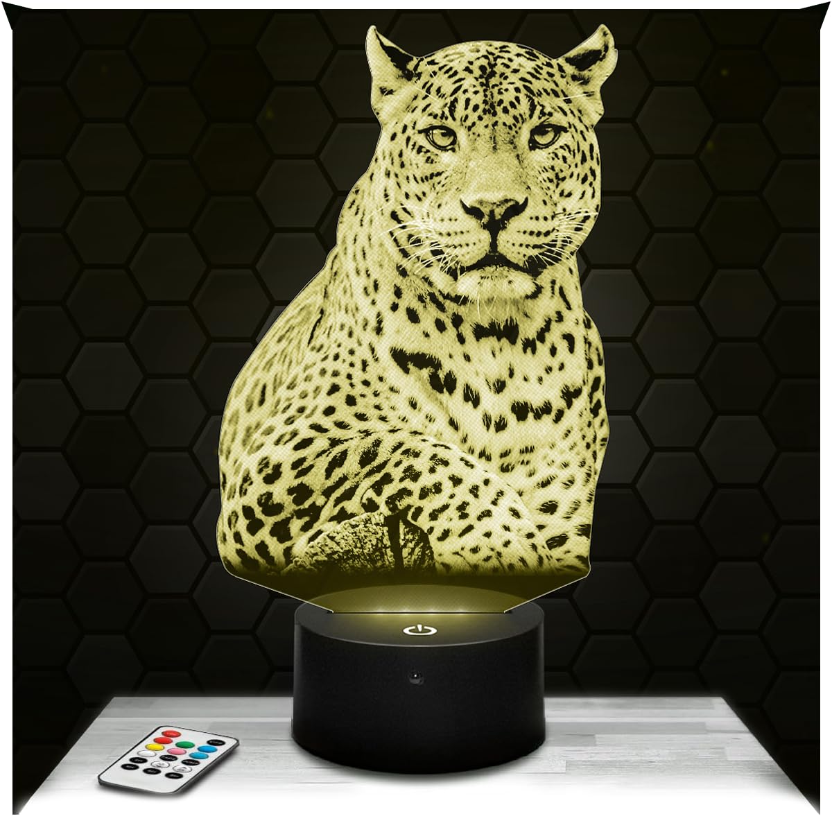 Lampephoto.fr - Jaguar Wild Animal 3D Lamp Decoration Feline, Gift idea for Men and Women Jaguar Object Night Light Room Decor, Original Christmas, Gift idea for Men and Women, Gifts Merchandising