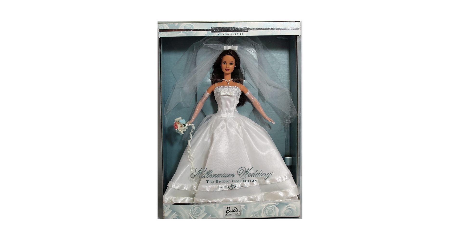 Amazon.com: 1999 Millennium Wedding Barbie (Brunette) : Toys & Games