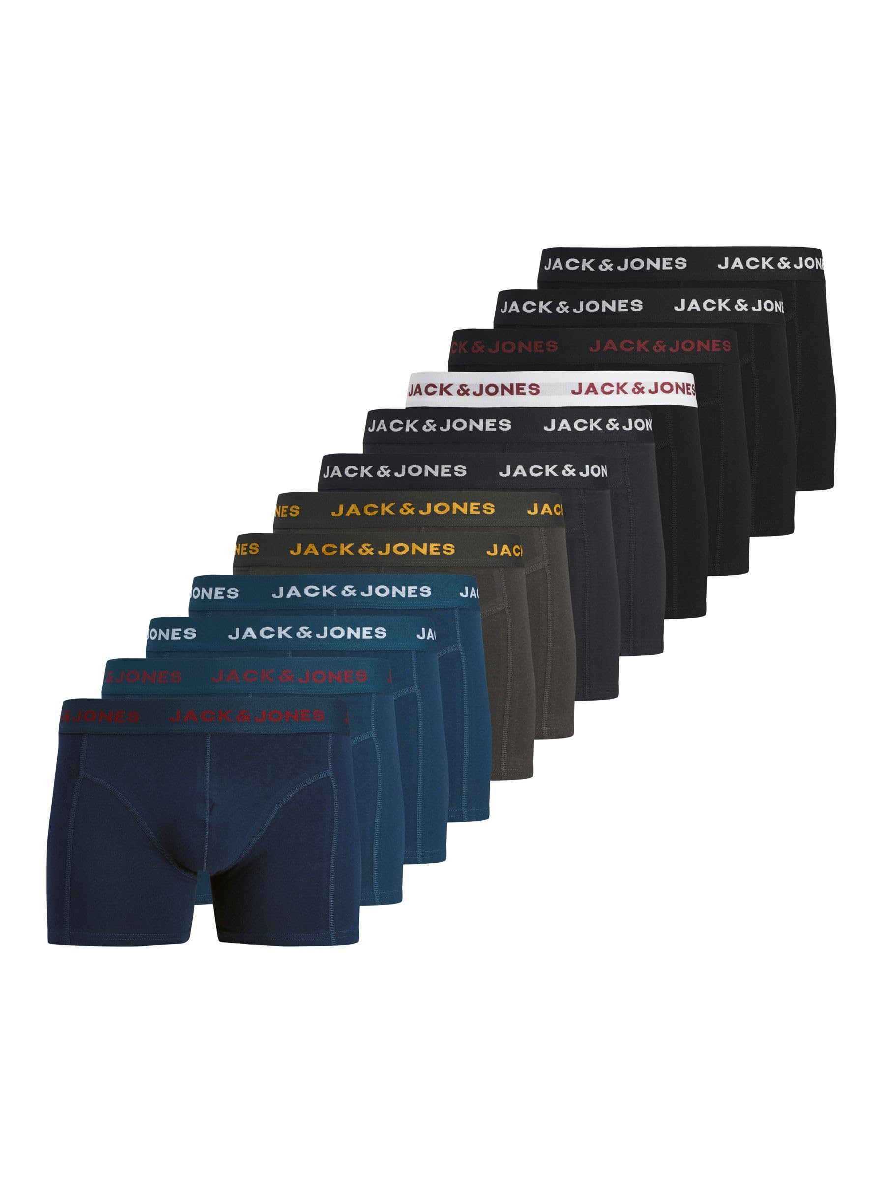 Jack & Jones Jacbolt Solid Trunks 12 Pack Jacbolt Solid Trunks 12 Pack Hombre (Pack de 12)