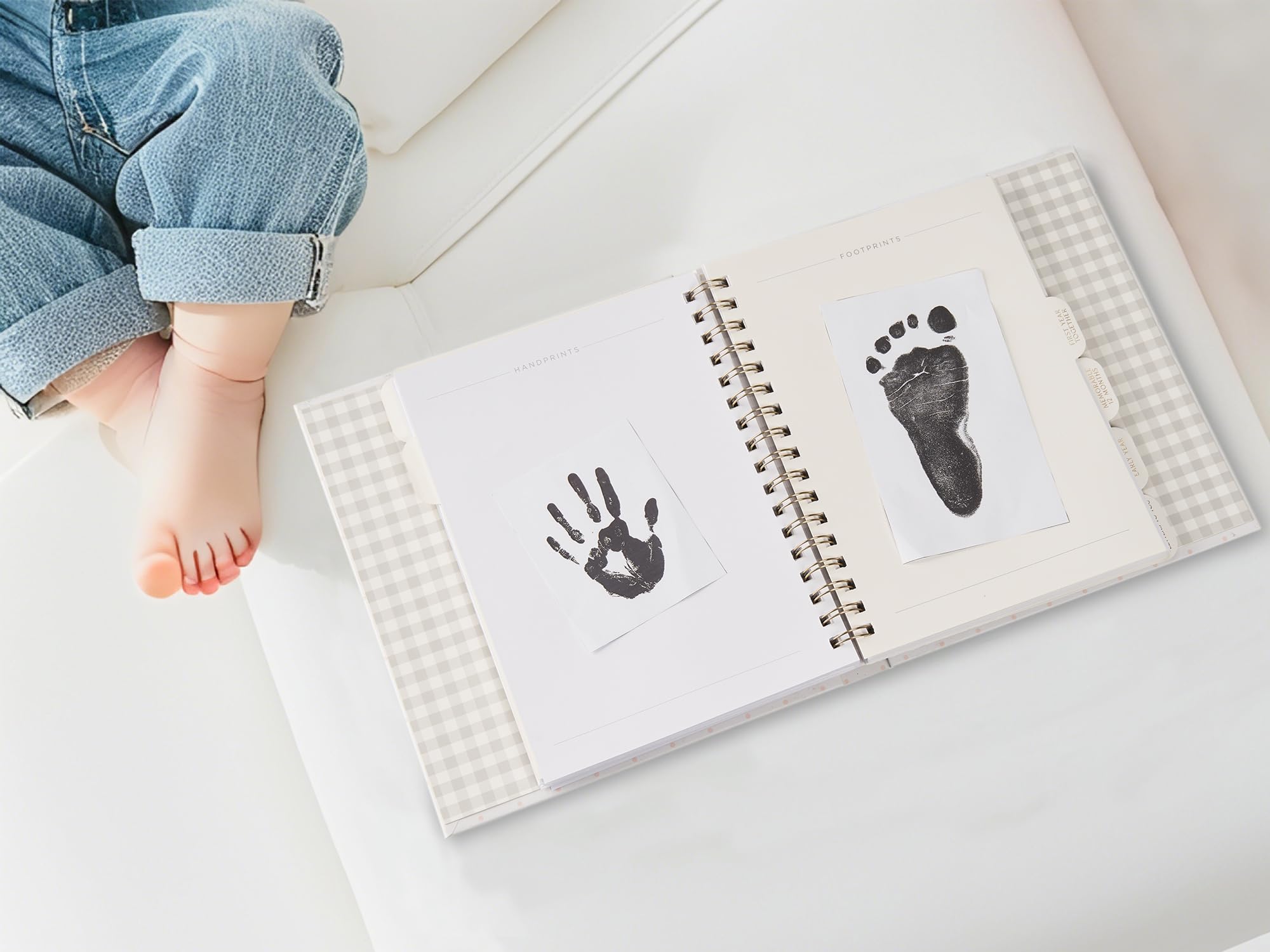 And Per Se Baby-Erinnerungsbuch für Jungen und Mädchen – Erinnerungsbuch für Babys, um jeden kostbaren Moment von der Geburt bis 5 Jahre festzuhalten, wichtige Meilensteine, Fotos und Erinnerungen