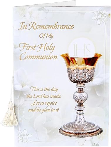 CBC Group Catholic First Communion Certificards - 4.5" x 6.75" Vintage Style Pra