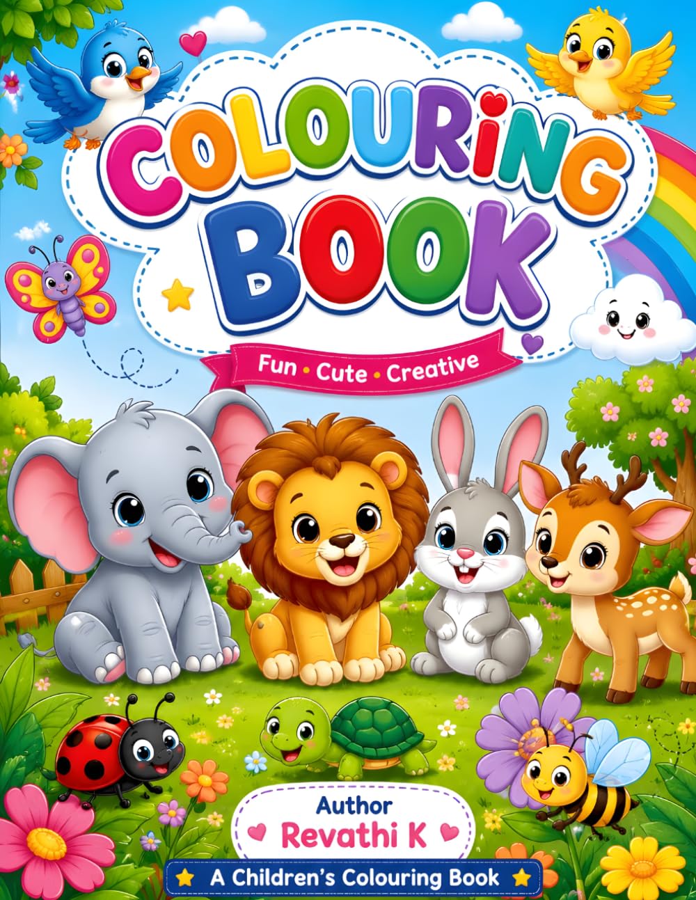Learn to Draw for Kids Ages 3-6: Cute Animals, Birds & Fun Cartoon Characters to Draw
