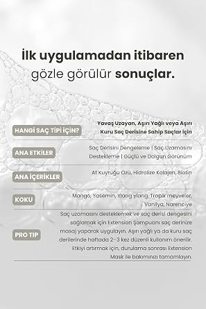 Extension Saç Derisi Şampuanı 350 ml | Arındırma & Sebum Dengesi