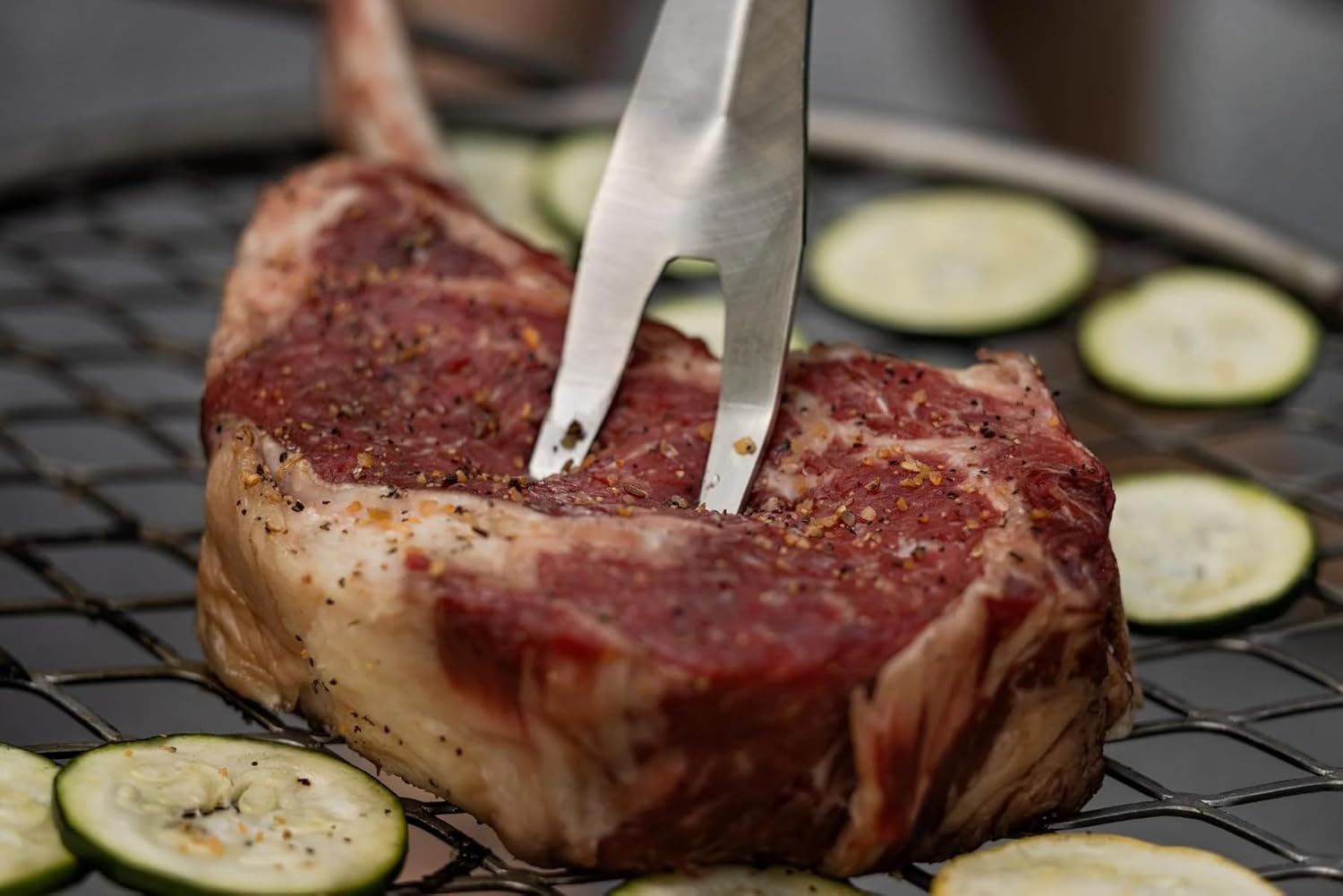 Breeo Grilling Tools Set - Tongs, Spatula, & Fork - Stainless Steel Grilling Accessories - Grill Tools, Griddle & BBQ Accessories for Live-Fire Cooking & Backyard BBQ (Grill Set - Long, 24")