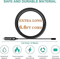 Vista 6 de Cable de carga para automóvil compatible con BLUETTI AC180 / AC60 / B80 estación de energía portátil generador solar BLUETTI X60 CPAP cargador