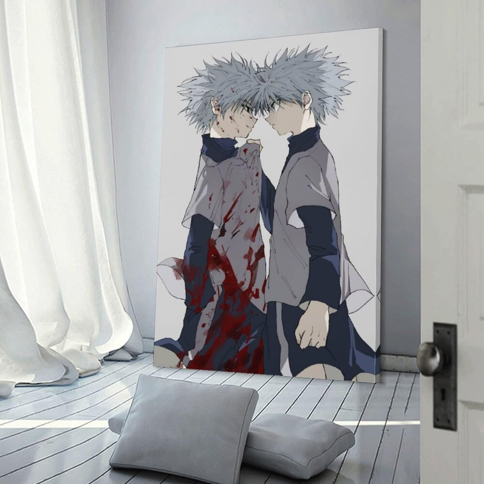 HUNTER×HUNTER 旧アニメ　ポスター　ゴン　キルア　クラピカ　ヒソカ 希少 HUNTER×HUNTER ゴンクラピカキルアヒソカ ポスター 非売品