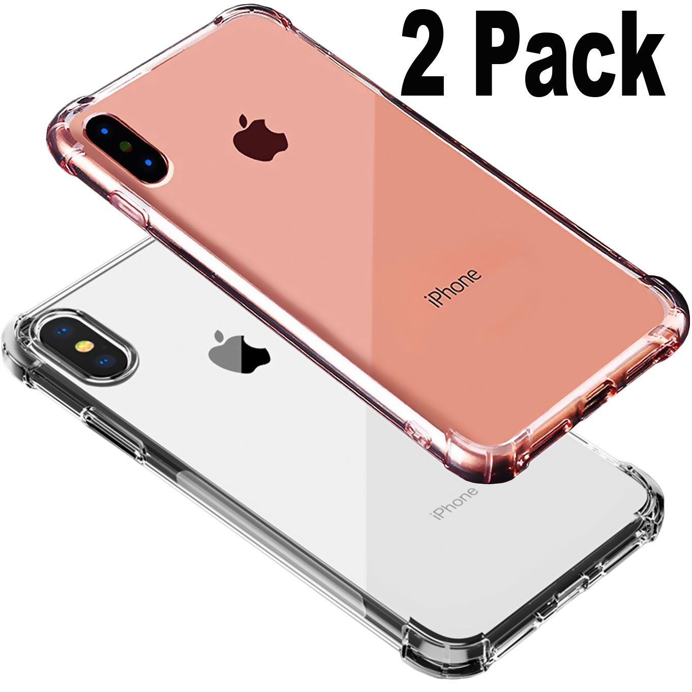 Crystal Case for iPhone X.iBarbe case Enhanced Grip Slim Protection Premium TPU Slim Anti-Scratch Non Slip Shock-Absorption Rubber Bumper Frame for Apple iPhone X (2017)