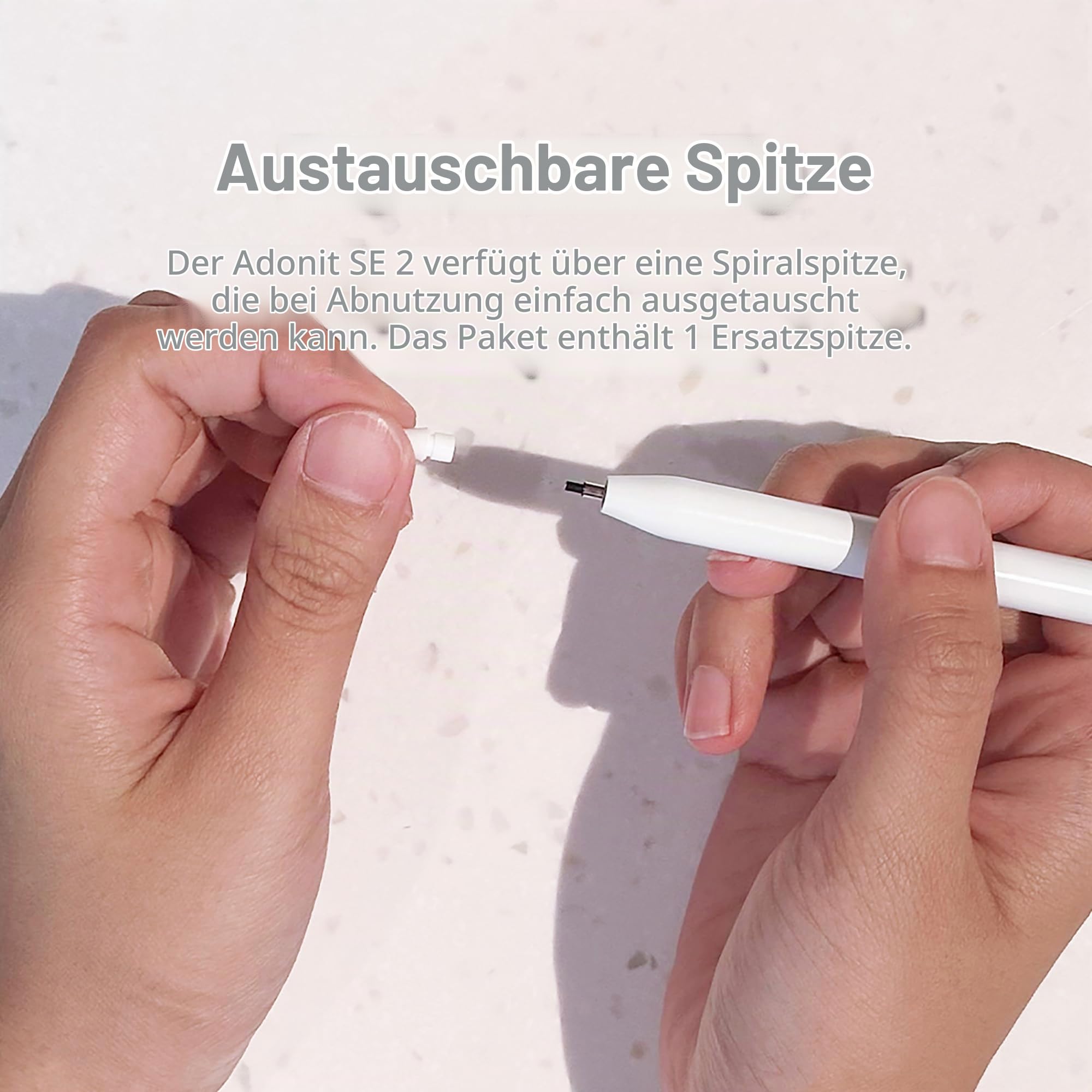 Adonit SE 2 Stylus für Apple iPads - schwarz - ADSE2B (ADSE2B)