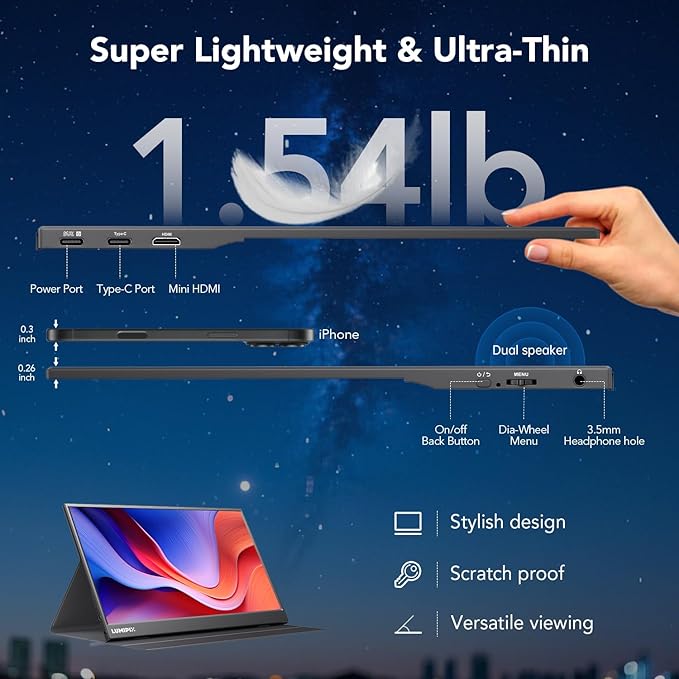 Monitor Portátil 15.6 Pulgadas FHD IPS miniatura 5