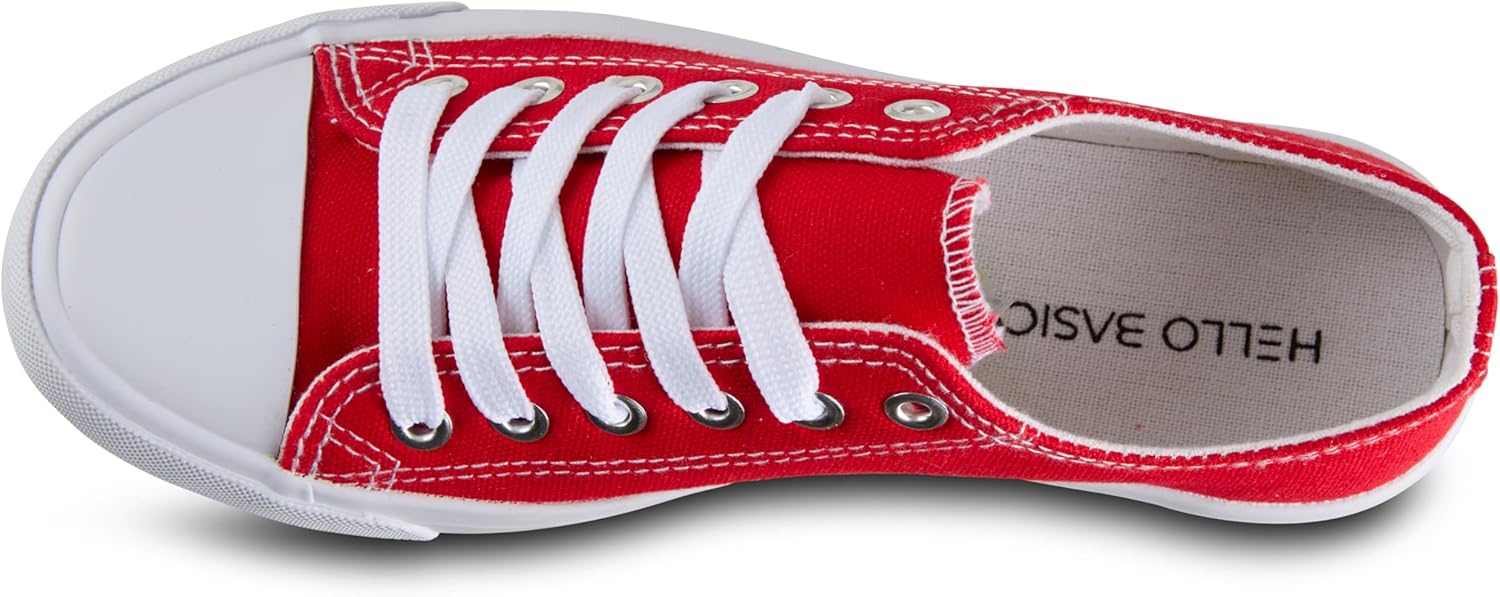 hello basics Canvas Shoes for Women Casual Low Top Sneakers Fashion Womens Tennis Shoes for Everyday Wear - Image 7