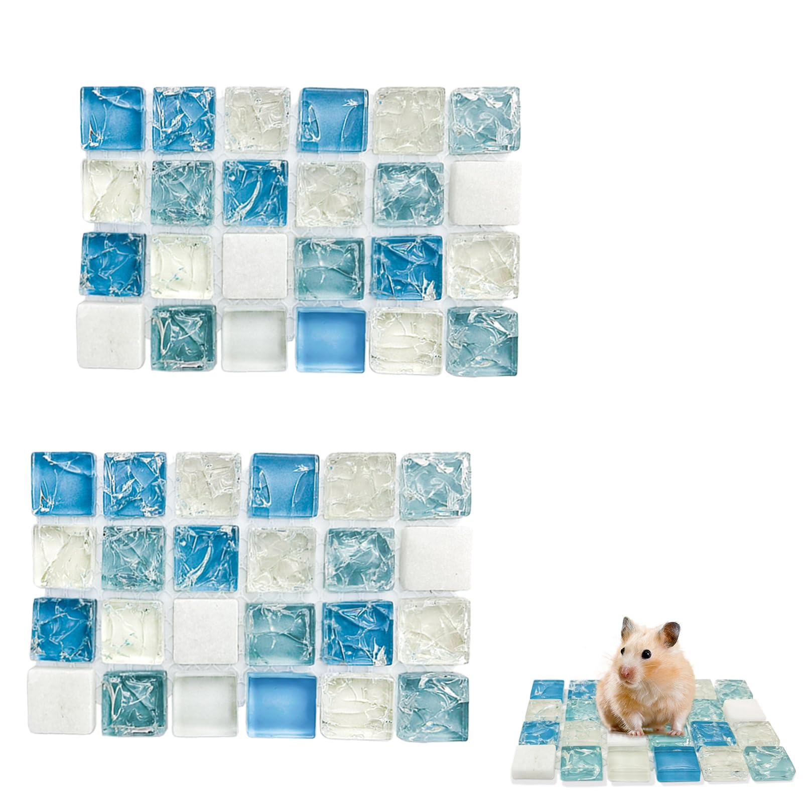 Cama de cristal de cuarzo para hámster ideal para refrescar la jaula en verano
