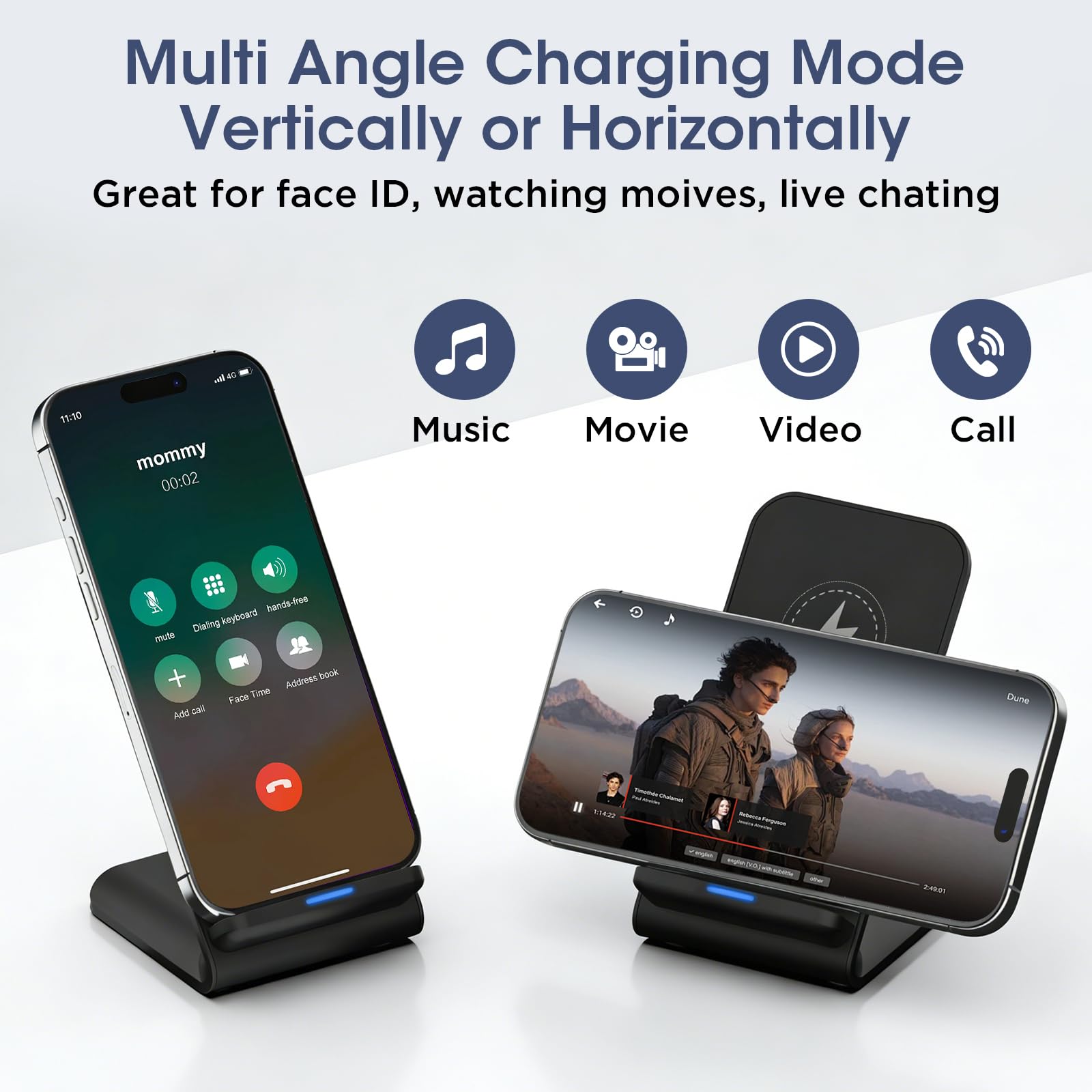 Indukcyjna stacja ładująca do iPhone 11 12 13 14 15 16 17 Pro Max, bezprzewodowa ładowarka do telefonu komórkowego Samsung Galaxy S25 Ultra S24 S23 S22 S21 S20 FE Google Pixel 10 9 Pro 8 a 7 6XL