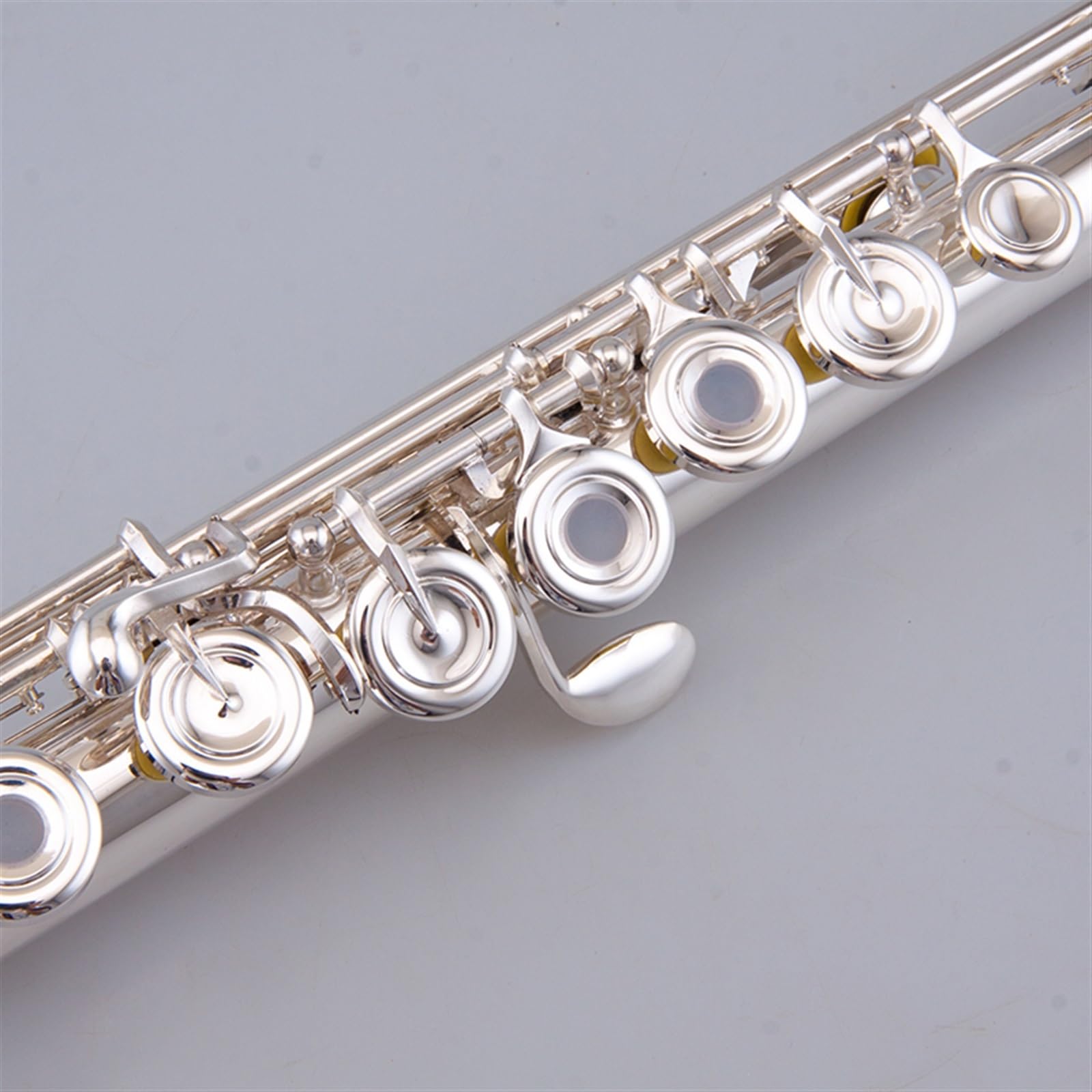 Flauto Traverso Strumento Flauto Placcato In Argento Con Accordatura In Do 17 Fori Aperti E Chiusi Bocca D'oro Per Principianti E Esami Di Livello