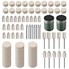 90PCS Polishing Kit with Wool Felt Pads Wheel Polishing Kit with 2 Bottles Abrasive Green Paste Sanding Bits 18 Shank for Dremel Electric Grinder Accessories Rotary Tool Resin Bicycle Jewelry