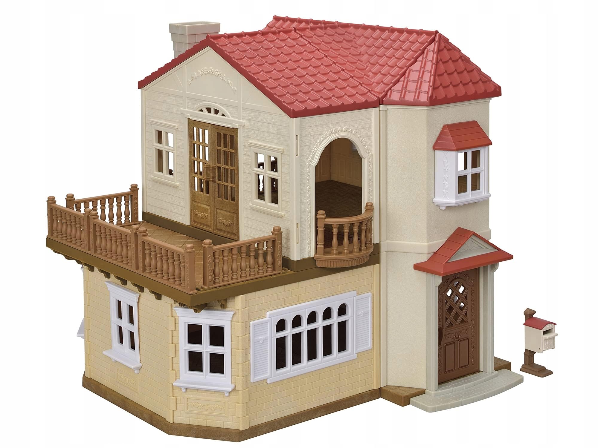 Sylvanian Families - La grande maison éclairée et sa pièce secrète - Maison avec + 10 accessoires - Plongez dans l'univers de la famille Sylvanian - Figurines miniatures - Jouet enfant 3 ans - 5716