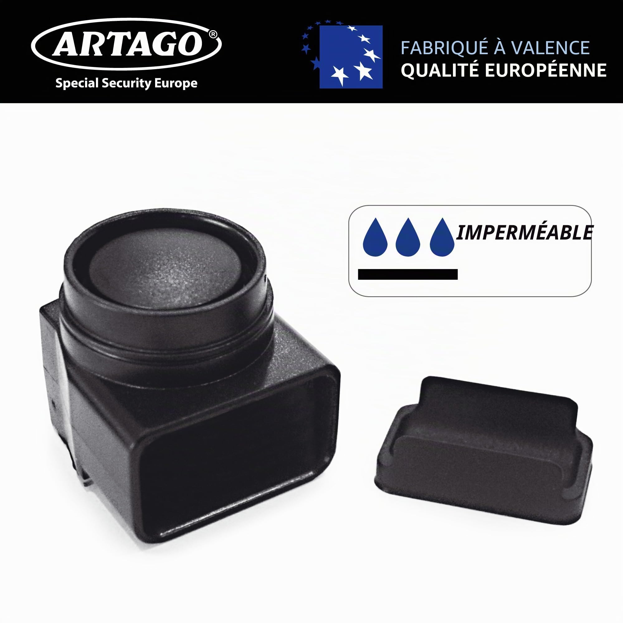 Artago 30MA-KIT Module d'alarme et Batterie CR2 Remplacement pour Antivol Moto Bloque Disque Alarme Artago 32, 30X14, 30X10