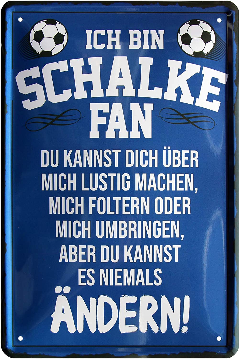 Retro Blechschild „Offizieller Bremen Fan – Einfach Glücklich“ – 28x12 Cm, Metall, Vintage-Design – Deko & Geschenk