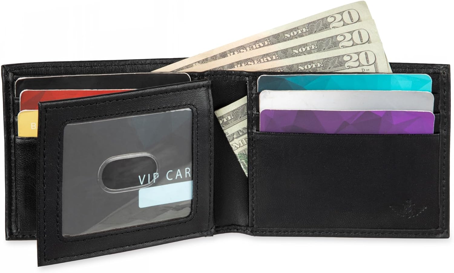 Dockers Men's Bifold Leather Wallet - Thin Slimfold RFID Blocking Security Smart Extra Capacity - Image 6