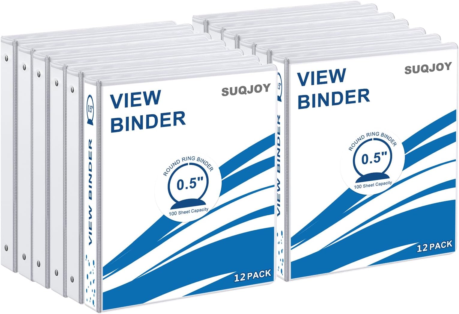 Universal Round Ring Economy Vinyl View Binder, 1in