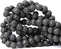 Vista 69 de 60 cuentas redondas sueltas de piedra dálmata natural de 0.236 pulgadas (0.236 in) para hacer joyas, hallazgos de bricolaje, 1 hebra de 15 pulgadas