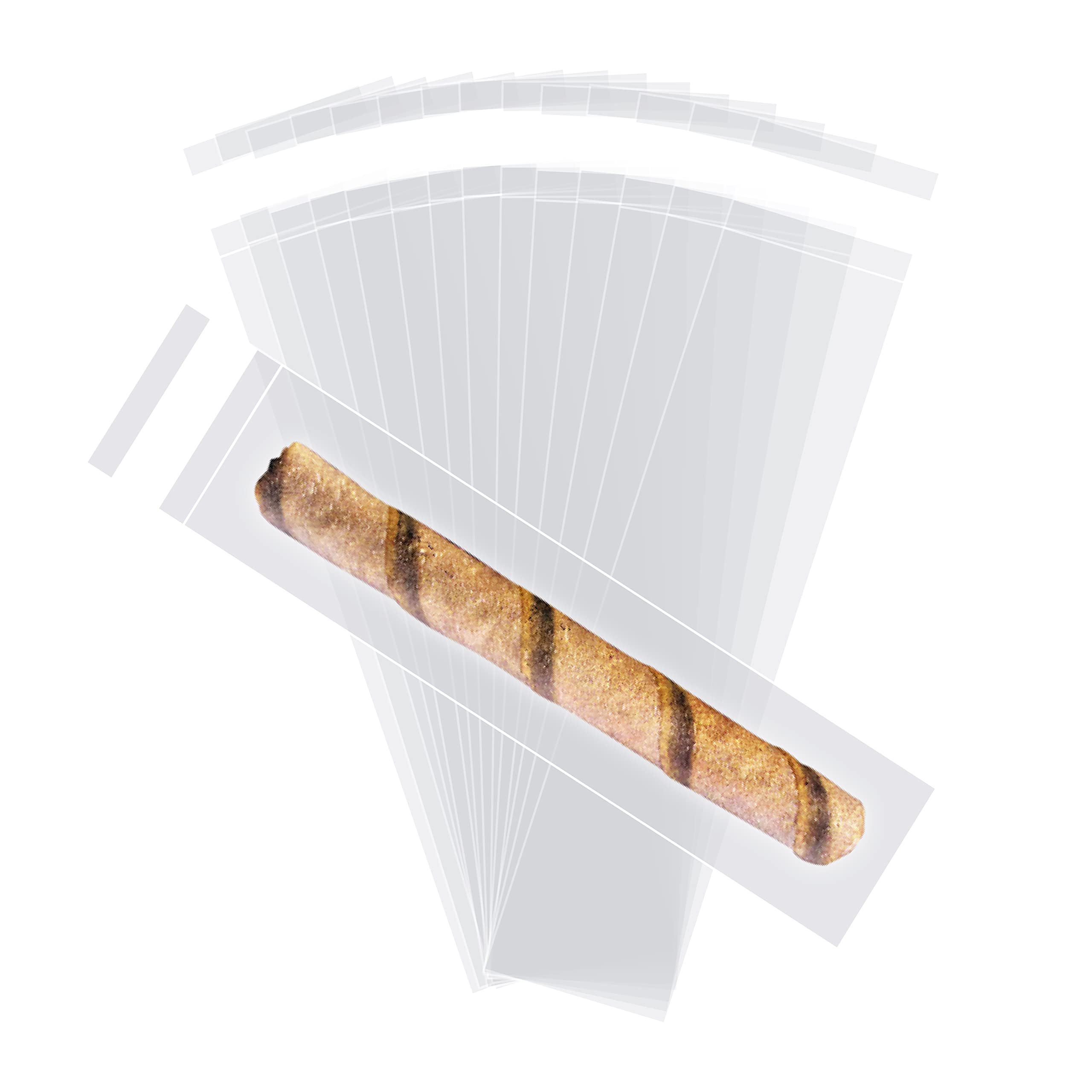 24/7 Bags 200 Pcs Self Sealing Cellophane Bags,3x11 Inches with Adhesive Strip, Resealable,Cookies, Packing, Party Favors, Makeup & More, OPP Bag,