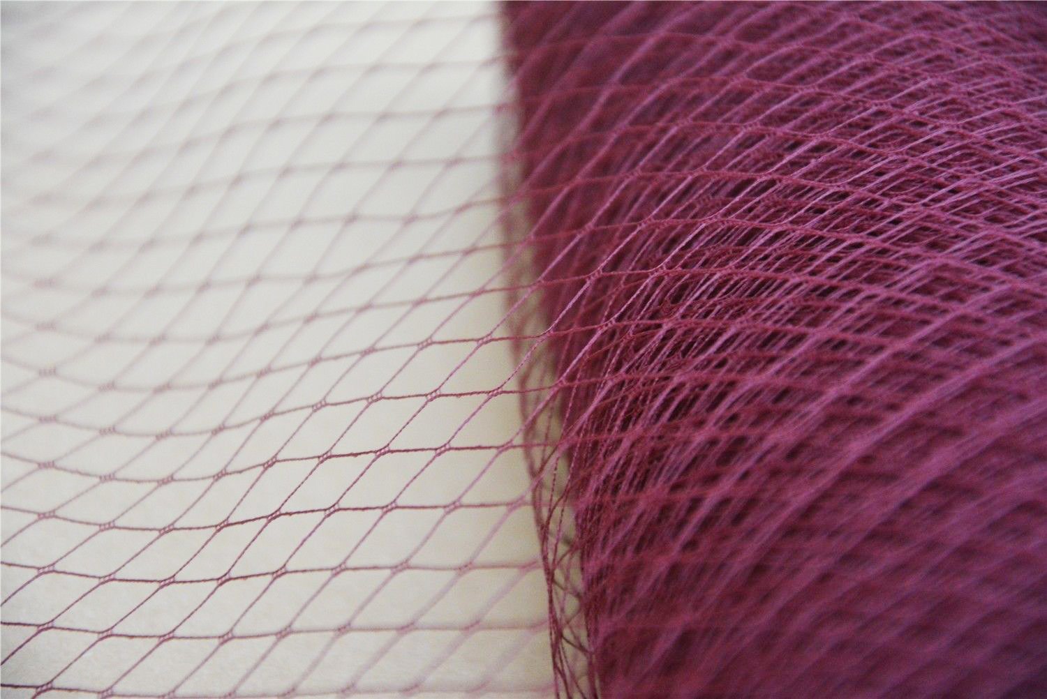 1 Yard Wine Birdcage Veil Netting Fabric Bridal Wedding Net