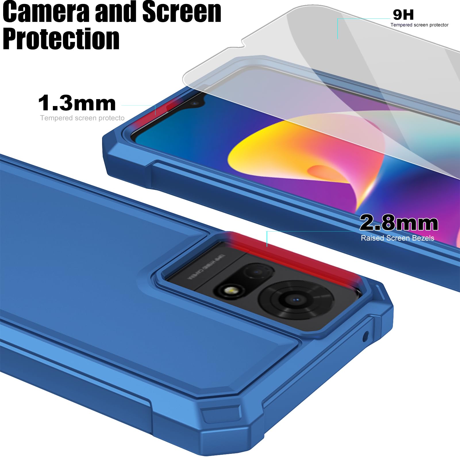 Amazon.com: Ailiber for TCL T434D Phone Case, TCL K24 Case with Screen Protector, Dual Layer Protective, Shockproof Corner TPU Bumper, Slim Silicone Heavy Duty Cover for TCL K24/K23/50 LE-Blue : Cell Phones Amazon.com: Ailiber for TCL T434D Phone Case, TCL K24 Case with Screen Protector, Dual Layer Protective, Shockproof Corner TPU Bumper, Slim Silicone Heavy Duty Cover for TCL K24/K23/50 LE-Blue : Cell Phones