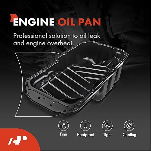 Miniatura 2 de A-Premium Cárter inferior de aceite de motor con tapón de drenaje compatible con Suzuki Aerio 2002-2003, Esteem 1999-2002, 1.8L 2.0L