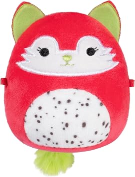 Squishmallows Original Micromallows Plush 5-Pack - Lavender Bear, Dragonfruit Fox, Calico Cat Boba Tea, Tapir, Alpaca