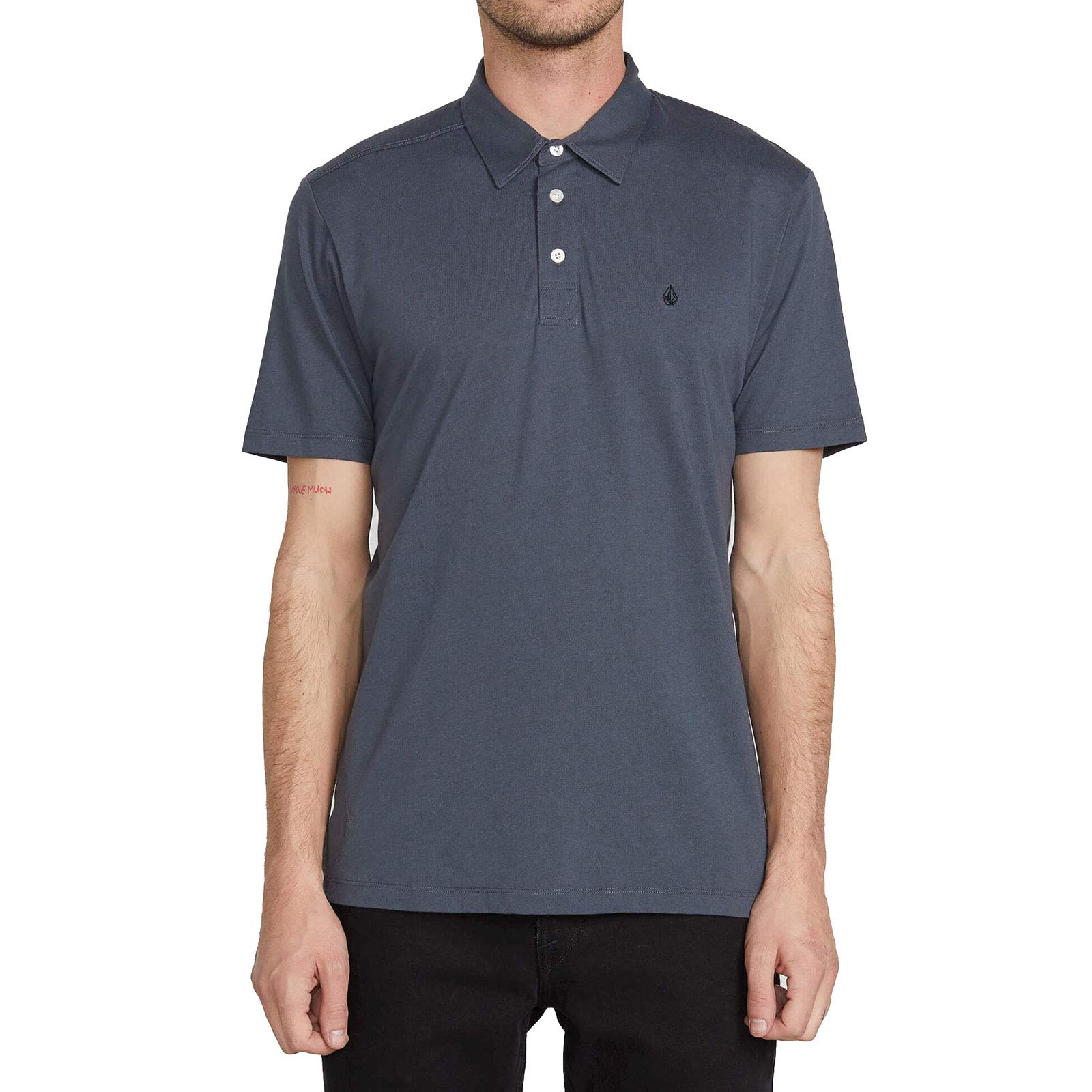 Volcom Men's Banger Polo Shirt, Charcoal, XXL