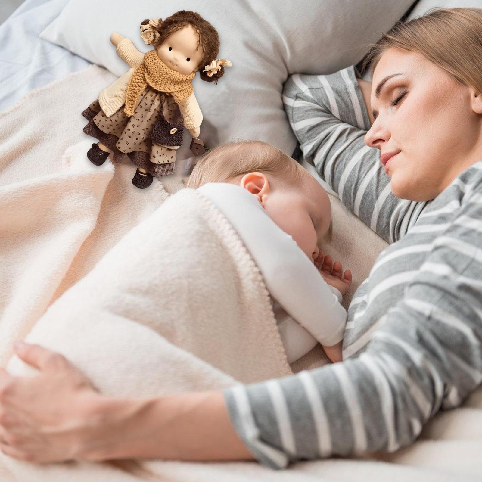 Muñecas Bjd - Muñecas de trapo de peluche portátiles, hechas a mano con ropa, ejercicio de habilidades prácticas, suave y cómodo