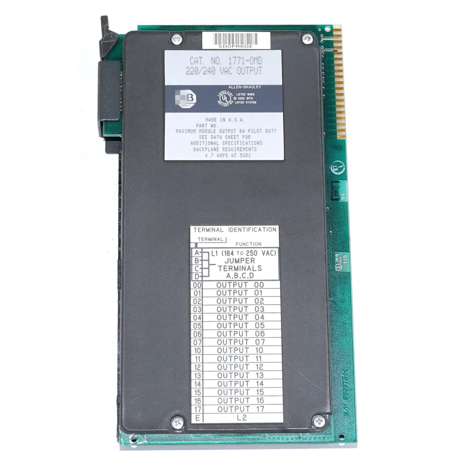 OGQNPJJCJ 1771-OMD AC Output Module 1771-OMD PLC Module Sealed in Box