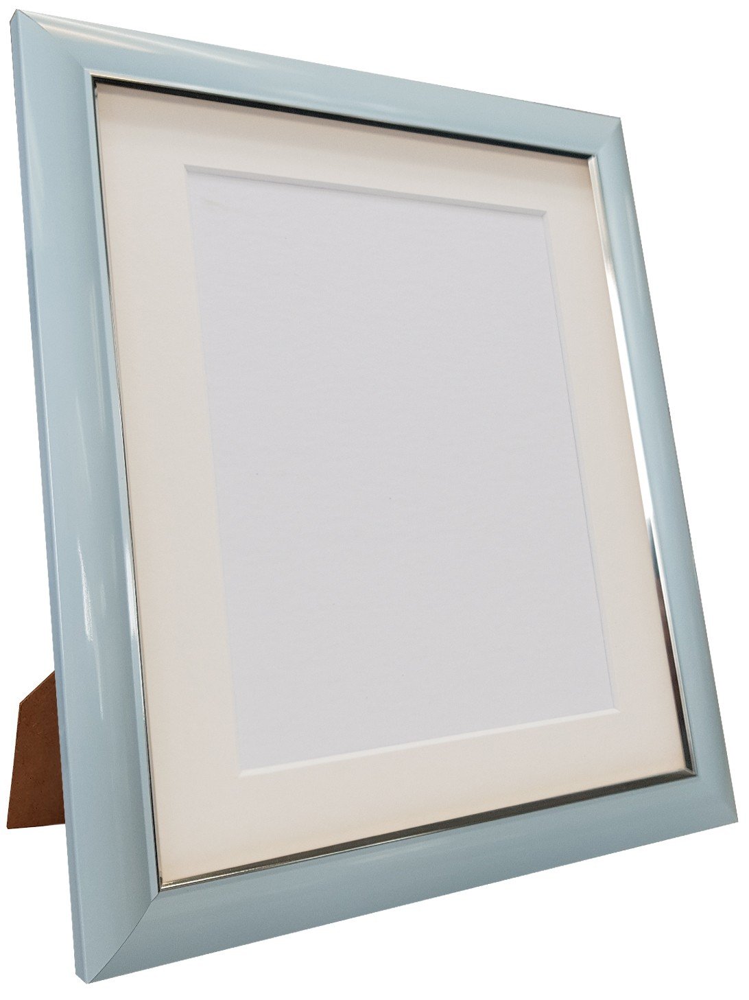 Frames By Post Ivory Mount Soda Blue Picture Photo Frame With A3 For Image Size A4