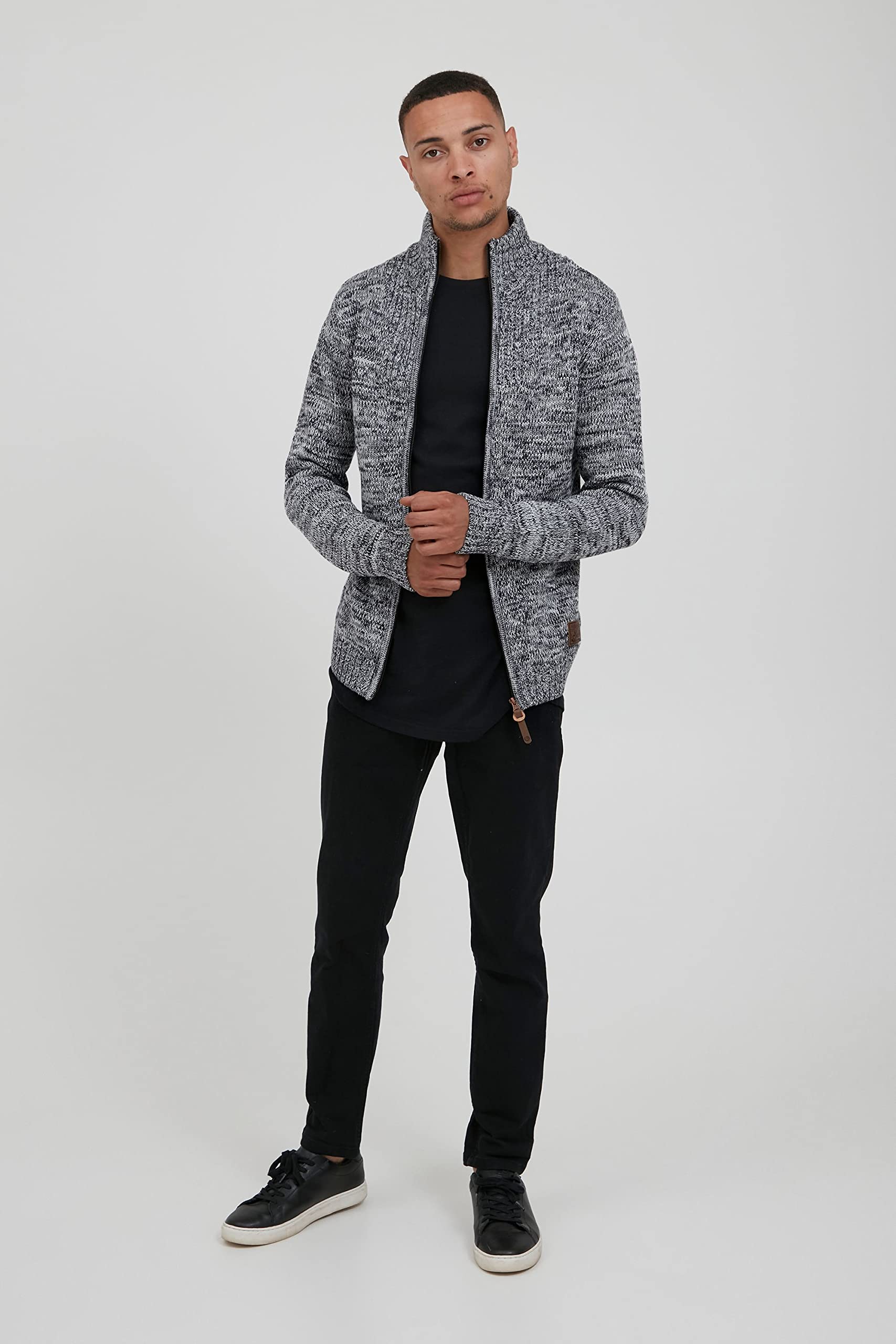 Pomeroy Cárdigan Chaqueta De Punto Grueso para Hombre con Cuello Alto 100% algodón