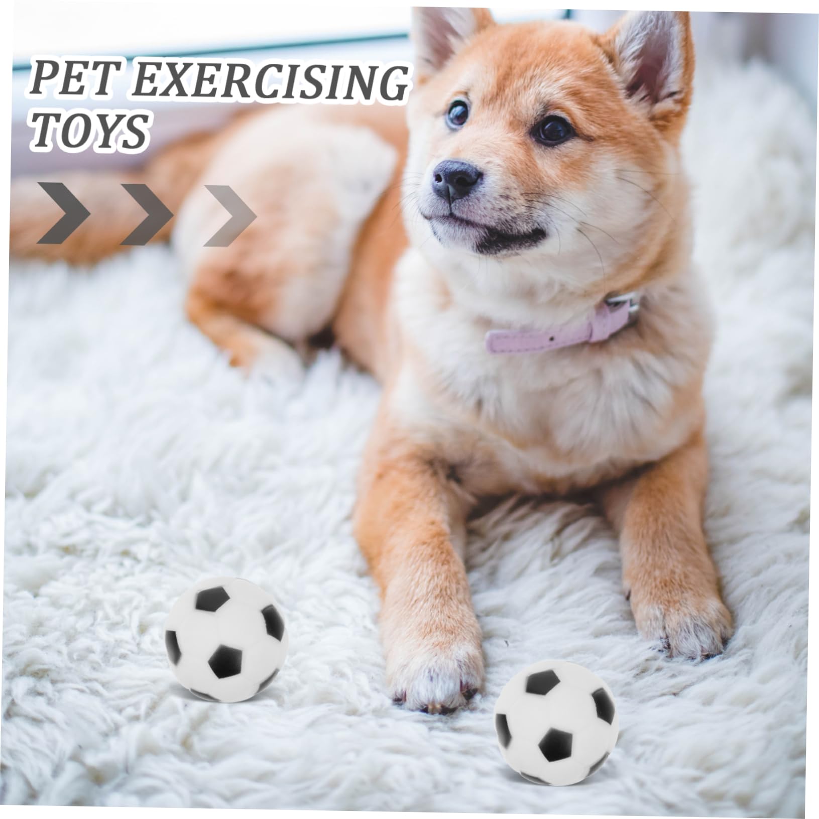 HANABASS 16stücke Interaktive Hundespielzeuge Kauspielzeug Fußball Mit Quietscher Langlebig Für Hunde Und Apportieren Für Kleine Und Mittelgroße Haustiere
