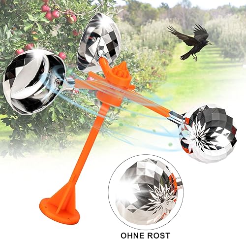 Miniatura 8 de Los pájaros reflejan dispositivos disuasorios visuales disuasorios de aves para control de aves al aire libre para paloma gaviota dispositivo