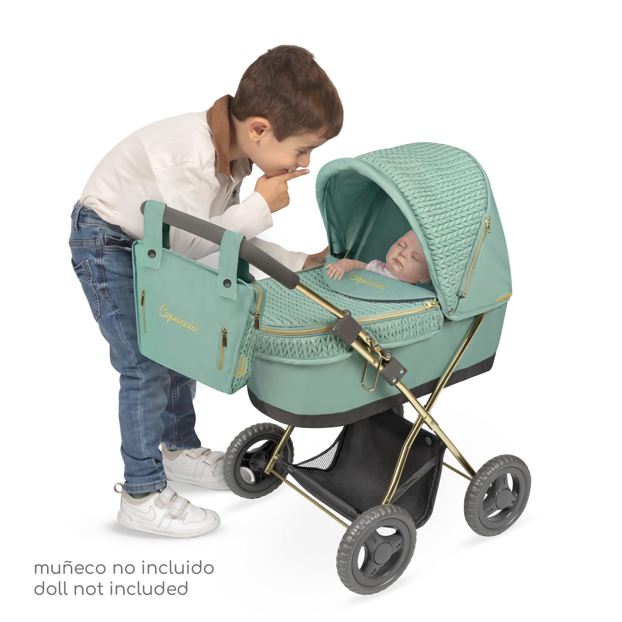 Carrozzina per bambole Capriccio con ombrellino DeCuevas Toys 85073