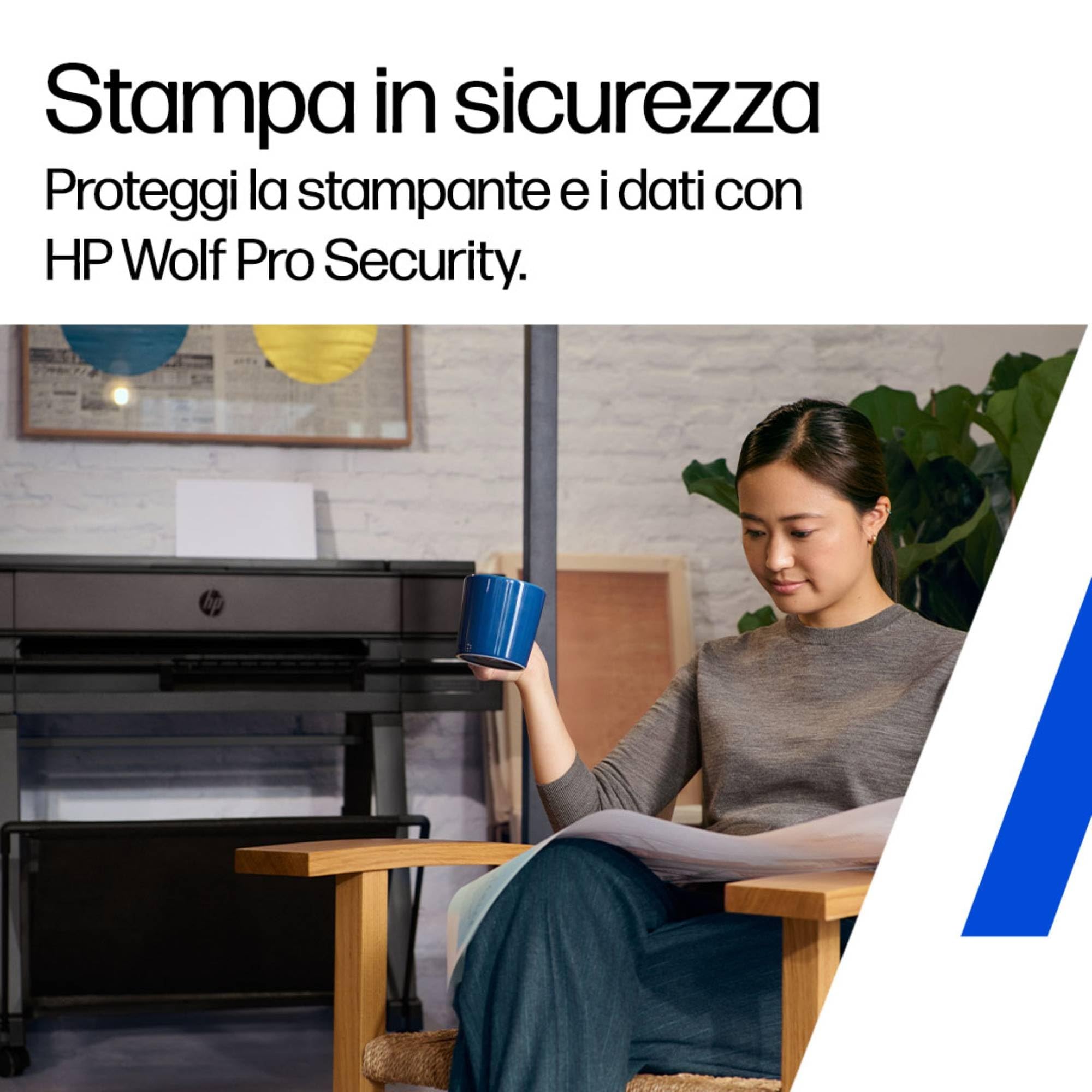 HP DesignJet T870, 61 cm (AM0X9A), Stampante grande formato, Plotter, Multi-formato A4–A1/D, Fino a 120 stampe A1/ora, Wi-Fi, Ethernet, USB, Flex Tech, garanzia 2 anni, Click, nero