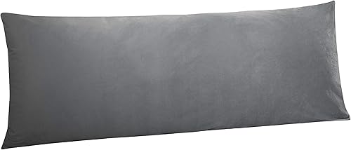 NTBAY 1 paquete de funda de almohada corporal de terciopelo con cremallera, súper suave y acogedora, de franela mullida de lujo de 20 x 54 pulgadas, disponible en Yaxa Mexico